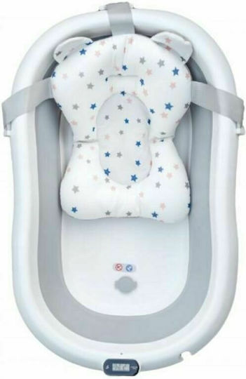Foldable Baby Bath Primabobo Premium with Thermometer Gray