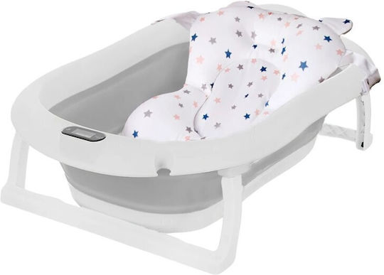 Foldable Baby Bath Primabobo Premium with Thermometer Gray
