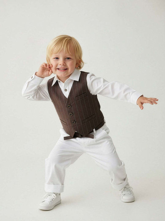 Kids Summer Suit 5 Pieces White 100000AG1000423
