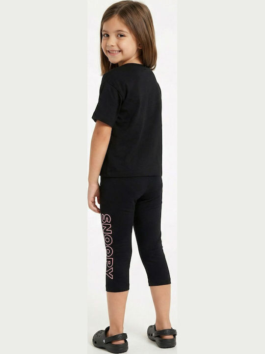 Trax Kinderbekleidungsset mit Sommer Leggings 2 Stück Schwarz Trax Kinderbekleidungsset mit Sommer Leggings 2 Stück Schwarz