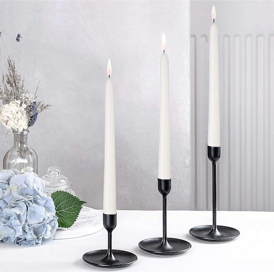 Alista Home Διακοσμητικό Κερί Κηροπηγίου Λευκό 25εκ. 80gr 4τμχ