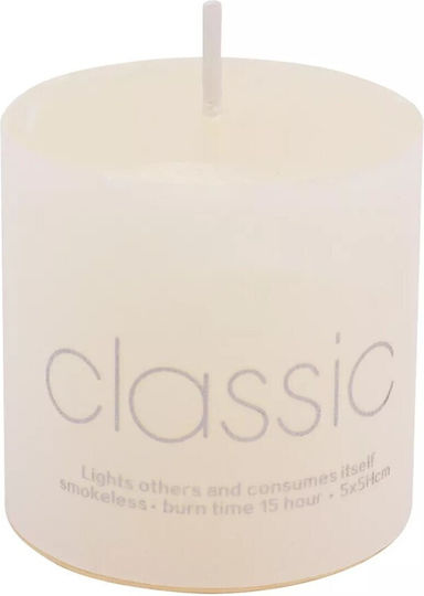 Alista Home Διακοσμητικό Κερί Εκρού 90gr