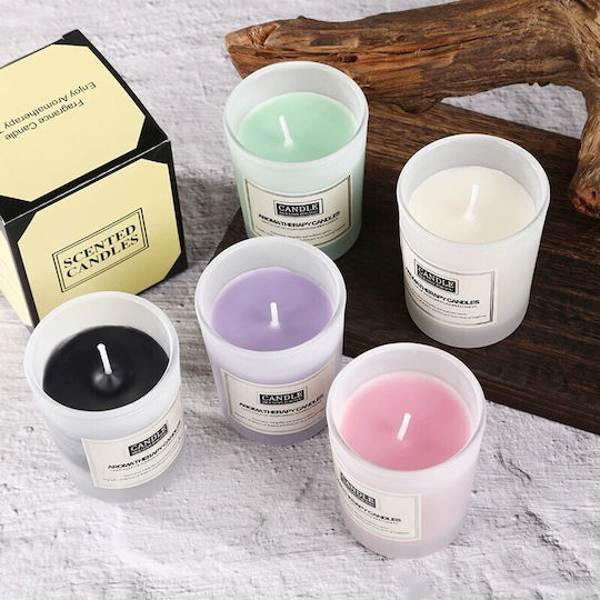 Alista Home Aromatic Soy Candle in Jar with Rose Perfume 50g