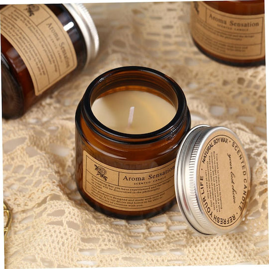 Alista Home Aromatic Candle In Brown Jar 200gr