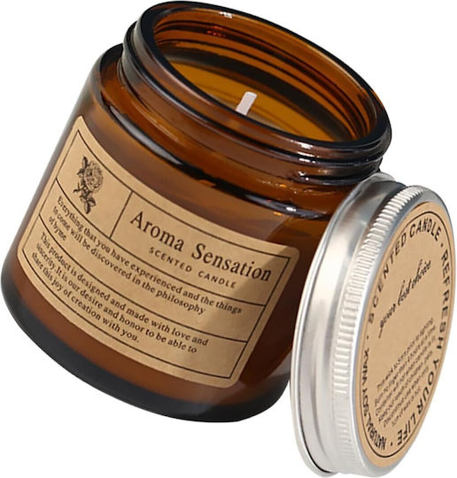 Alista Home Aromatic Candle In Brown Jar 200gr