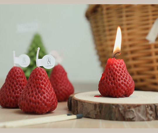 Alista Home Aromatisches Soja-Kerze mit Erdbeer-Duft 117g 9 Stück