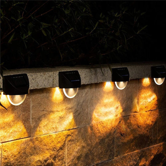 Alista Home Lumină Solară de Perete Alb Cald cu Senzor de Mișcare și Fotocelulă IP65 8.8x8.5cm