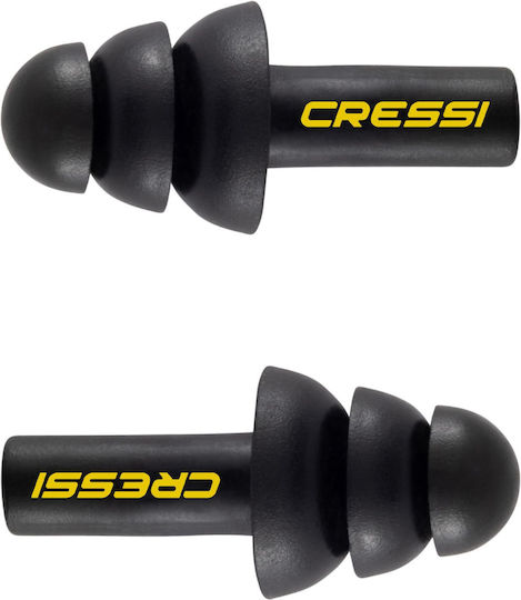 Cressi Aqua Kit Ear Plugs + Nose Clip Black