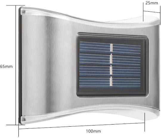 Alista Home Lampă Solară de Perete cu Senzor de Mișcare și Fotocelul IP65 10x6.5cm