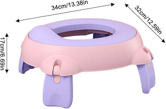 Alista Home Tragbares Töpfchen Rosa