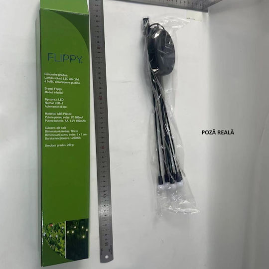 Alista Home Solar Light 0.2W with Warm White Light 4x4cm