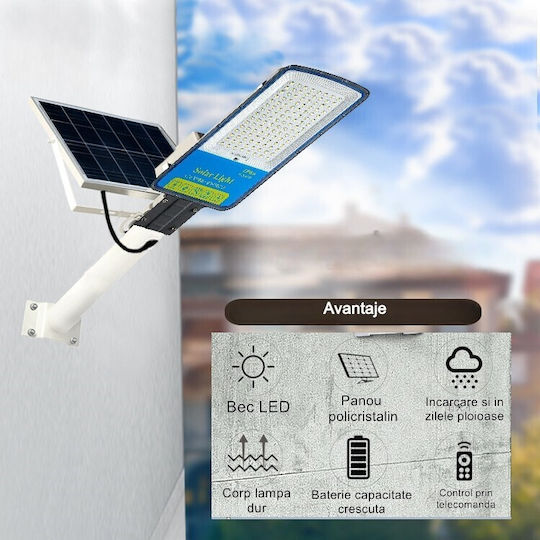 Alista Home Lampă Solară de Stradă 20W 1800lm Alb Rece 6500K cu Senzor de Mișcare și Telecomandă IP66 49x21x5.5cm
