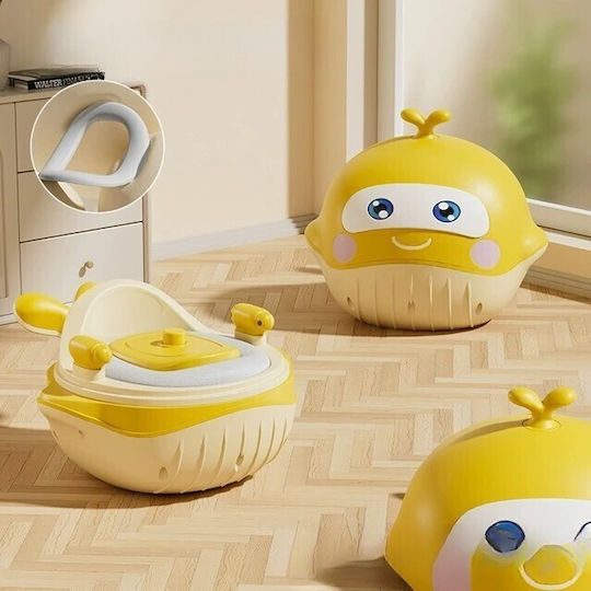 Alista Home Clasic Toalete Pentru Copii 2in1 Cu Muzică și Capac Galben