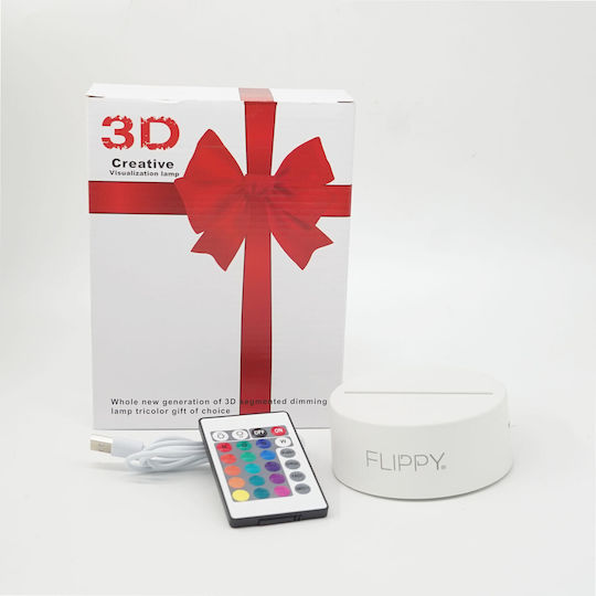 Alista Home Dekoratives Tischlicht LED 3D-Illusion 3x3cm
