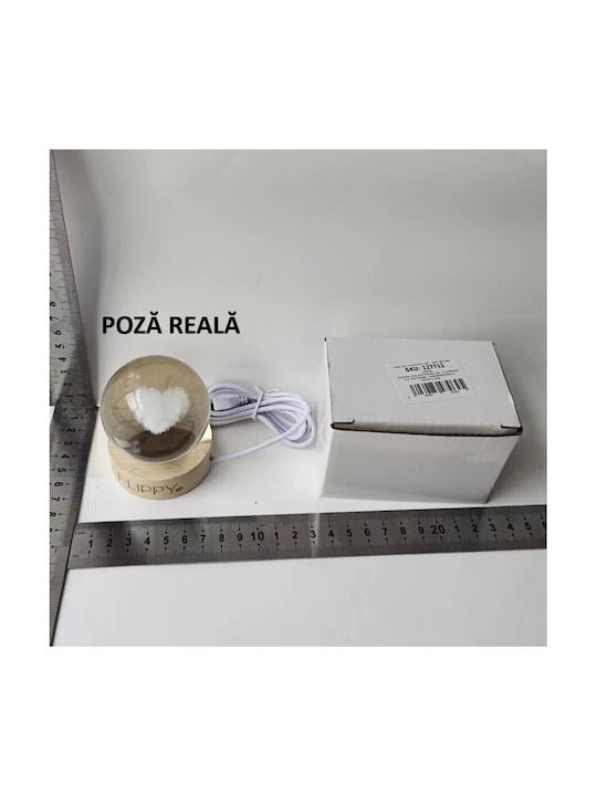 Alista Home Lămpi Decorative Pentru Masă LED Alb Cald Glob De Cristal 3x3cm