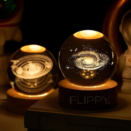 Alista Home Διακοσμητικό Φωτιστικό LED Θερμό Λευκό Crystal Ball 3x3εκ.