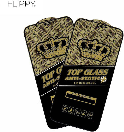 Folie Protectie Alista Home Compatibila Apple iPhone 14 Pro Max Sticla Temperata Electrostatica Sticla Superioara Anti-Statica Neagra