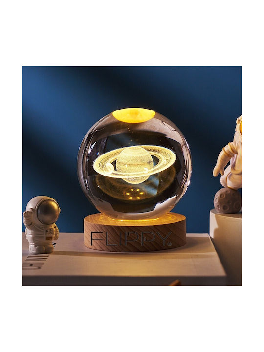 Alista Home Διακοσμητικό Φωτιστικό LED Θερμό Λευκό Crystal Ball 3x3εκ.