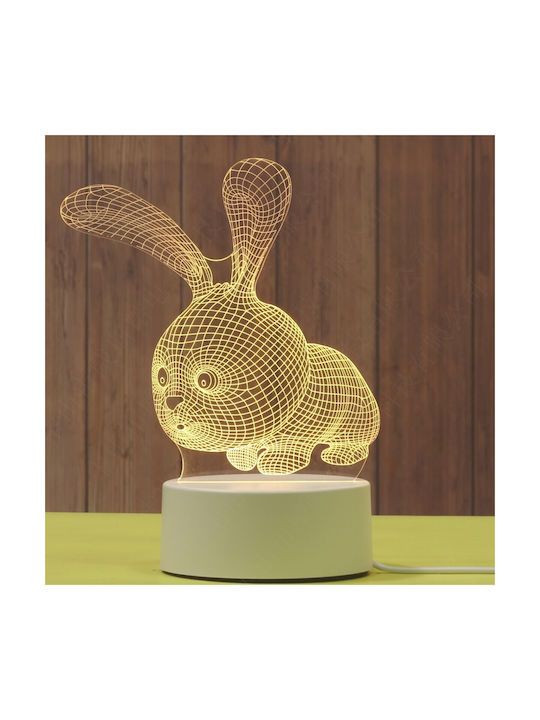 Alista Home Διακοσμητικό Φωτιστικό LED 3D Illusion 3x3εκ.