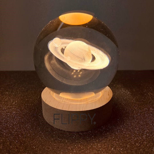 Alista Home Διακοσμητικό Φωτιστικό LED Θερμό Λευκό Crystal Ball 3x3εκ.