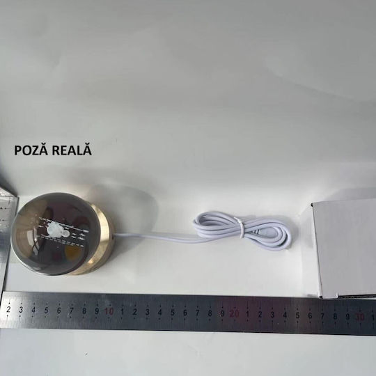 Alista Home Διακοσμητικό Φωτιστικό LED Θερμό Λευκό Crystal Ball 3x3εκ.