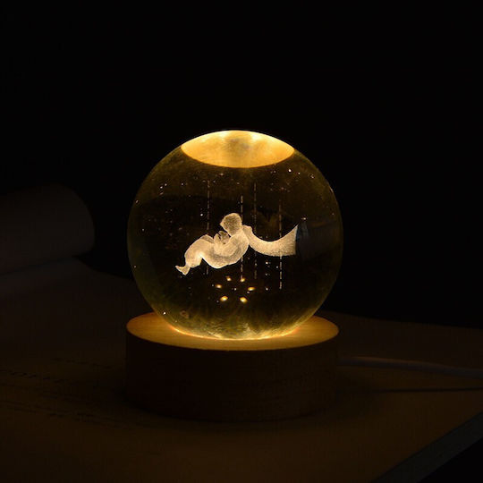 Alista Home Διακοσμητικό Φωτιστικό LED Θερμό Λευκό Crystal Ball 3x3εκ.