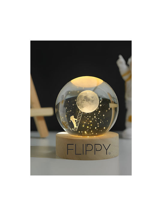 Alista Home Lămpi Decorative Pentru Masă LED Alb Cald Glob De Cristal 3x3cm