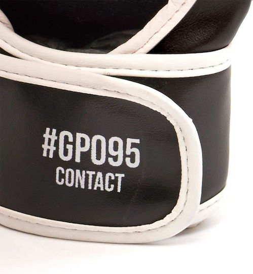 Leone Contact MMA Handschuhe aus Kunstleder Schwarz