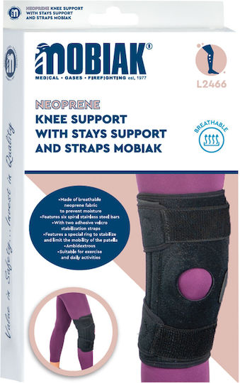 Mobiak Mobiak Kniebandage Strap Neopren mit Polstern