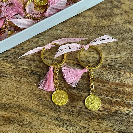 Eurobaby Christening Charm Keychain Pink 50 Pieces 21-987 Pink