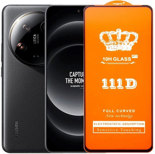 Folie Protectie Telefon Tempered Glass Xiaomi 14 Ultra Alista Home Sticla Protectoare Compatibila Xiaomi 14 Ultra Acoperire Completa 111d Hd Marginile Negre Transparenta