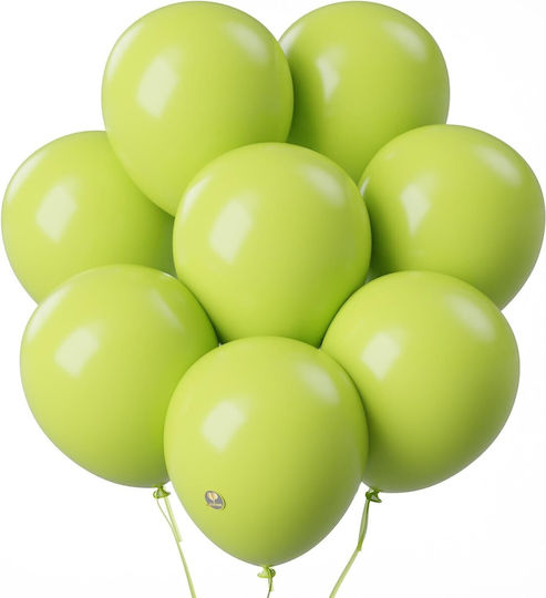 Set 12 Geburtstags Luftballons Latex Grüne 30cm