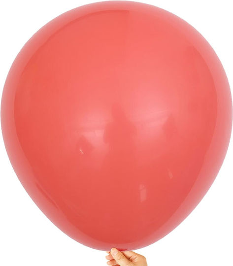 Set 12 Geburtstags Luftballons Latex Rote 30cm