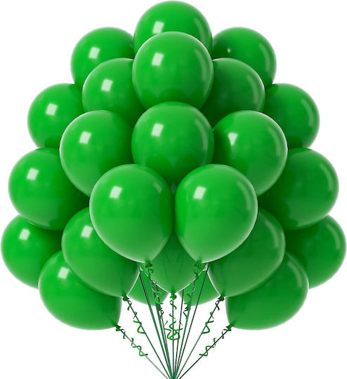 Set 12 Geburtstags Luftballons Latex Grüne 25cm