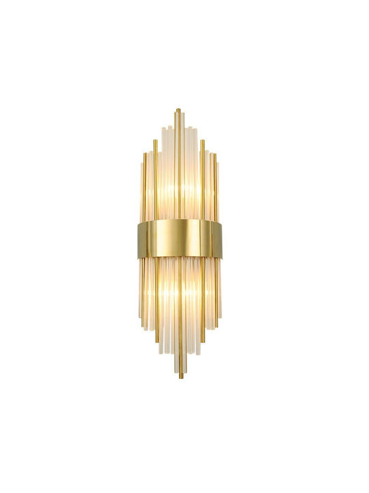 Alista Home Lampă de Perete Modernă cu LED Integrat Aurie 40x16cm