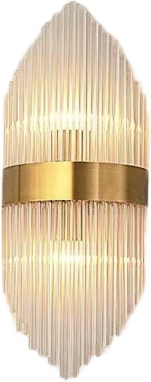 Alista Home Lustră de Perete Modernă cu LED Integrat Aurie 45x18cm