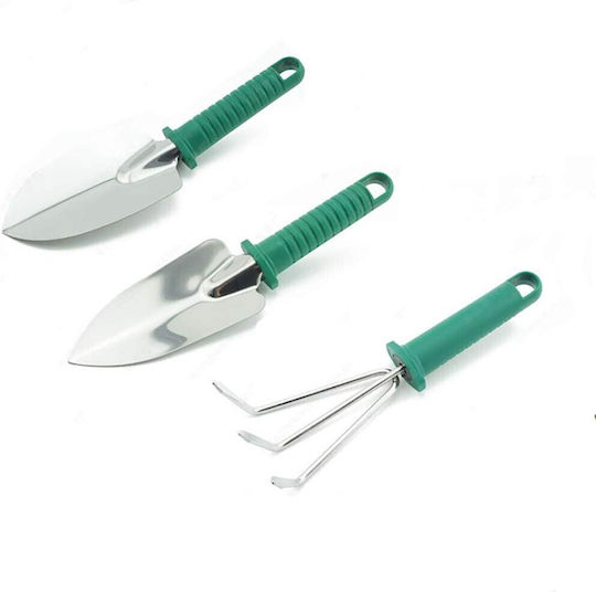 Set 10 Unelte de Grădină Alista Home Pentru Plantare Prelucrare Sol Îngrijire Plante Mânere Verzi PVC Material Oțel Inoxidabil Cutie Inclusă 37x28x7 Cm Negru