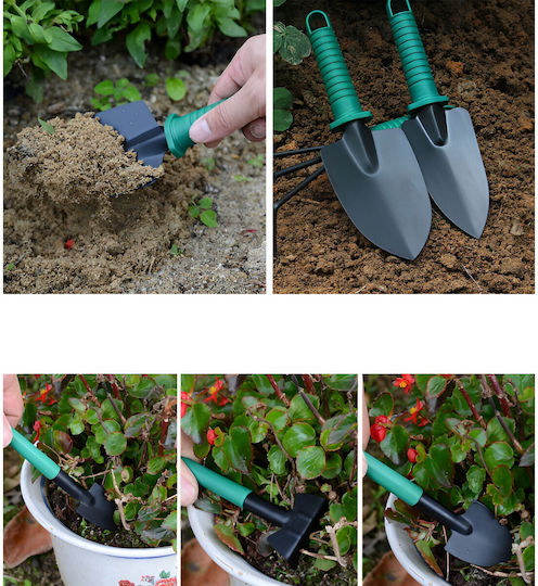 Set 12 Unelte de Grădină Alista Home Pentru Plantare Prelucrare Sol Îngrijire Plante Material Pvc Oțel Cutie Inclusă 38 X 29 Cm Verde Deschis