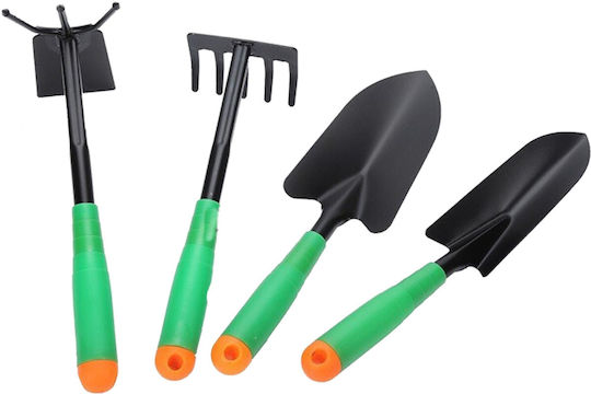 Set 4 Unelte de Grădină Alista Home Pentru Plantare Pregătirea Solului Îngrijirea Plantelor Material Carton PVC 31.5 X 8.5 Cm Verde