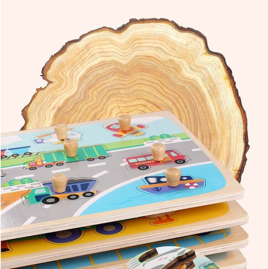 Holz Kinderpuzzle für 3+ Jahre 6 Stück Alista Home