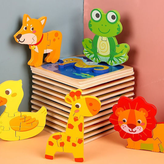 Puzzle Din Lemn Pentru Copii 3+ Ani 3 Piese Alista Home