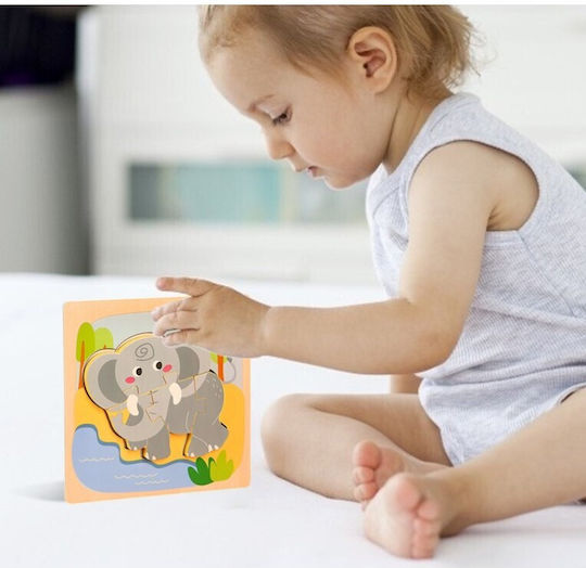 Puzzle Din Lemn Pentru Copii 3+ Ani 4 Piese Alista Home