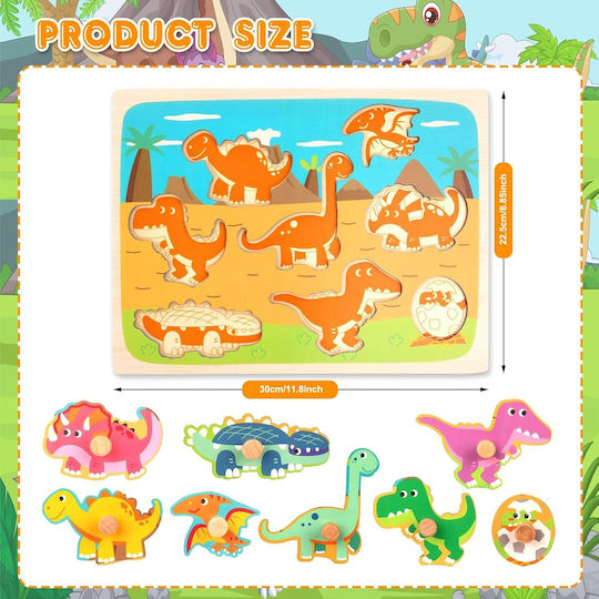 Puzzle Din Lemn Pentru Copii 3+ Ani 8 Piese Alista Home