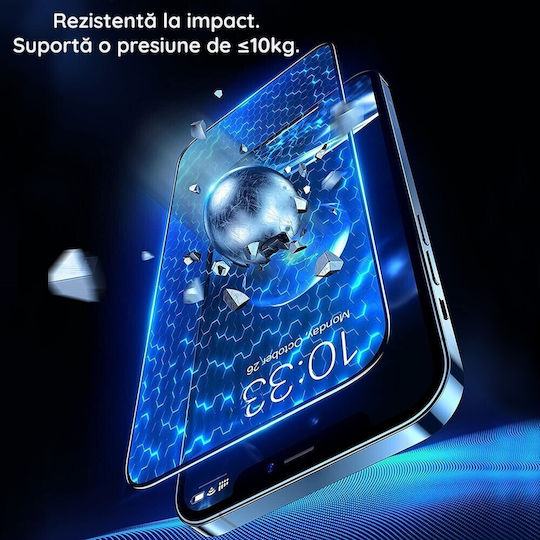 Protector Ecran Tempered Glass Xiaomi Mi Poco X6 Alista Home Compatibil Sticlă Protectoare Xiaomi Mi Poco X6 Acoperire Completă 111d Hd Margini Negre Transparent