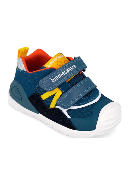 Παιδικά Sneakers Ανατομικά με Σκρατς Μπλε