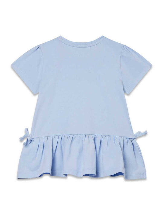 Kids Short-Sleeved Blouse Light Blue Sky