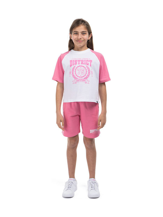 Kids Shorts Bermudas Fabric Pink
