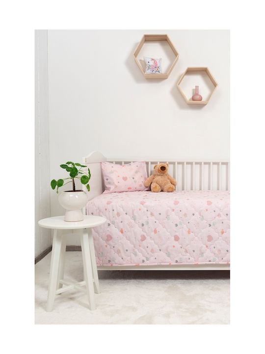 Viokarpet Kids Quilt Set Single With Pillowcase Pink 160x240cm