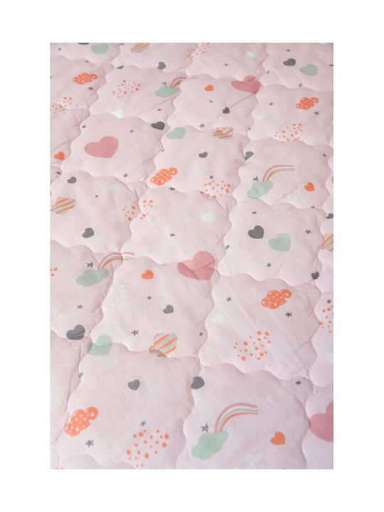 Viokarpet Kids Quilt Set Single With Pillowcase Pink 160x240cm