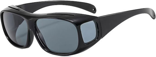 Ochelari De Soare Alista Home Polarizați Pentru Conducere Și Ciclism Posibilitate De A Purta Peste Ochelari De Prescripție Protecție Lentile Negre UV400 Ramă Neagră 15x5 Cm